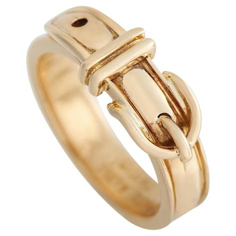 hermes 18k yellow gold ring|Hermes rings for sale.